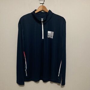 Striker USA Lightweight Pullover Size XL Flag Quarter-Zip Pullover 1/4 zip